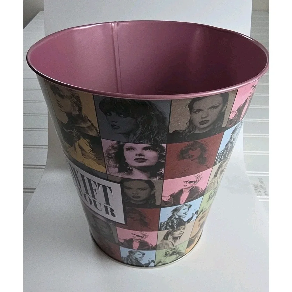 TAYLOR SWIFT ERAS TOUR AMC Popcorn Tin Bucket Trash Bin Collectible 8